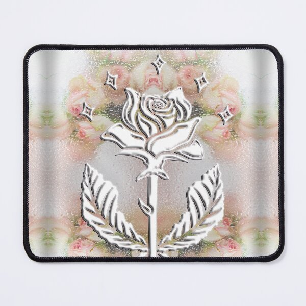 Item preview, Rose And Sparkles With Floral Background designed and sold by Soaked-N-Bleach.