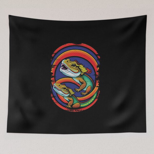 Item preview, Funny Bearded Dragon Vintage Retro Lizard Lover designed and sold by Trendy Valley .