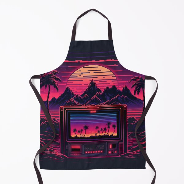 Item preview, 80s Gaming Console Mountains And Synthwave Sun designed and sold by Nightarcade.