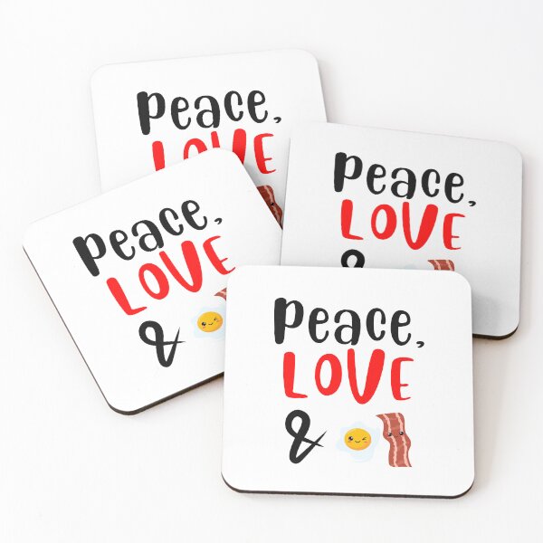 Item preview, Peace Love Bacon and Eggs, Willow Days designed and sold by avit1.