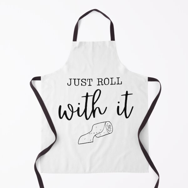 Item preview, Just Roll With It: Minimalist Black and White Typography Art designed and sold by Torii Studio.