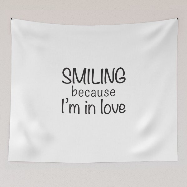 Item preview, Smiling Because I’m In Love (black) designed and sold by Elvin Dantes.
