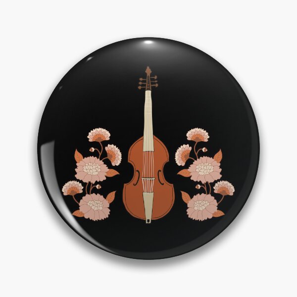 Item preview, Viol with flowers - variant designed and sold by piesdesignart.