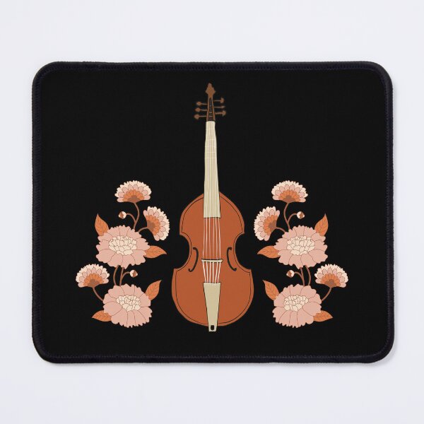 Item preview, Viol with flowers - variant designed and sold by piesdesignart.