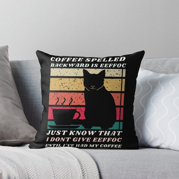 Item preview, Coffee Spelled Backwards Is Eeffoc Cat Drinking, Coffee Lover designed and sold by uriwe.