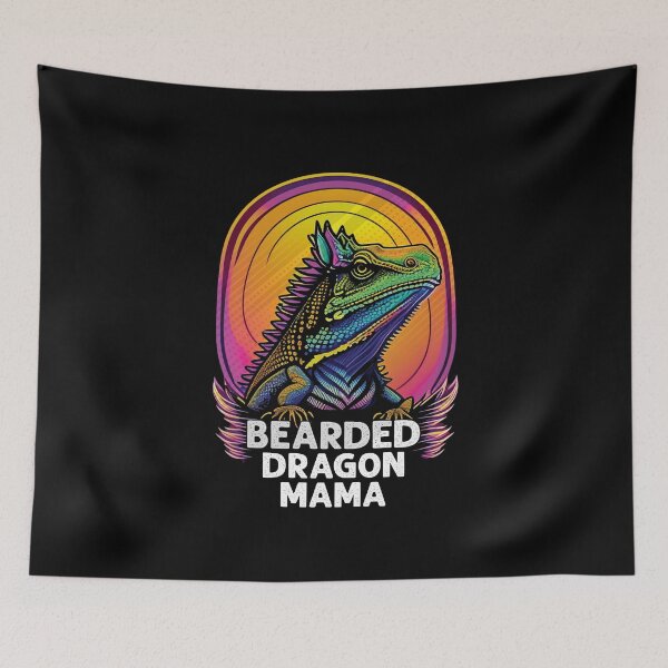 Item preview, Bearded Dragon Mama Retro Lizard Mom  designed and sold by Trendy Valley .