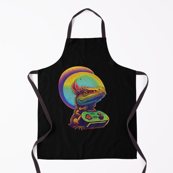 Item preview, Funny Bearded Dragon Retro Video Gamer Reptiles Lover designed and sold by Trendy Valley .