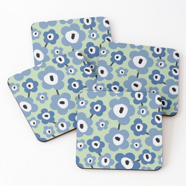 Item preview, Iconic Retro Scandinavian Spring in Mint and Blue designed and sold by Deutschic.