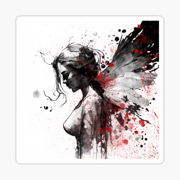 The angel woman Sticker