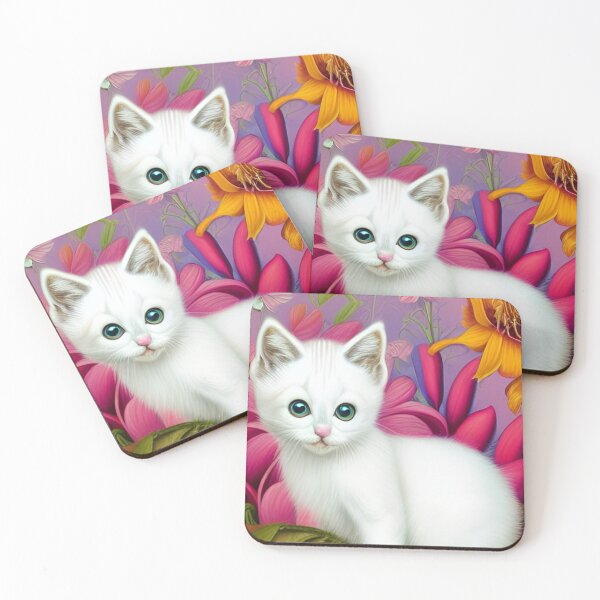 Item preview, Cute White Cat  designed and sold by DreamingAwake1.