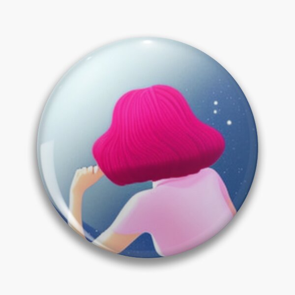 Item preview, Woman looking at the moon retro and vintage style designed and sold by Girly-Universe.