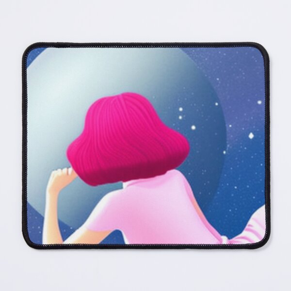 Item preview, Woman looking at the moon retro and vintage style designed and sold by Girly-Universe.