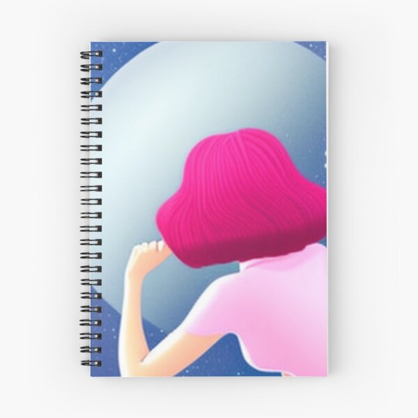 Item preview, Woman looking at the moon retro and vintage style designed and sold by Girly-Universe.