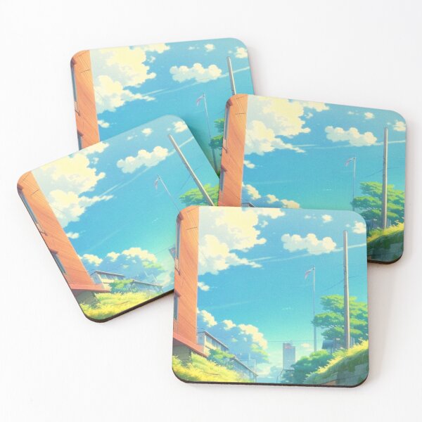 Item preview, a beautiful day in the city - Anime scenery designed and sold by hedoniism-shop.