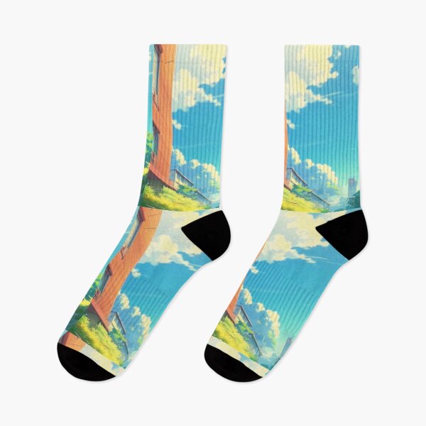 Item preview, a beautiful day in the city - Anime scenery designed and sold by hedoniism-shop.