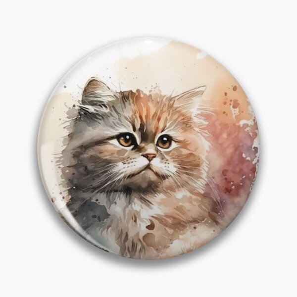 Item preview, A Watercolor of an Angora Cat's Delicate Features designed and sold by ANWA15.