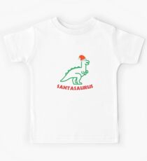 Santasaurus Rex Shirt Dinosaur Christmas Night Xmas Kids Tee