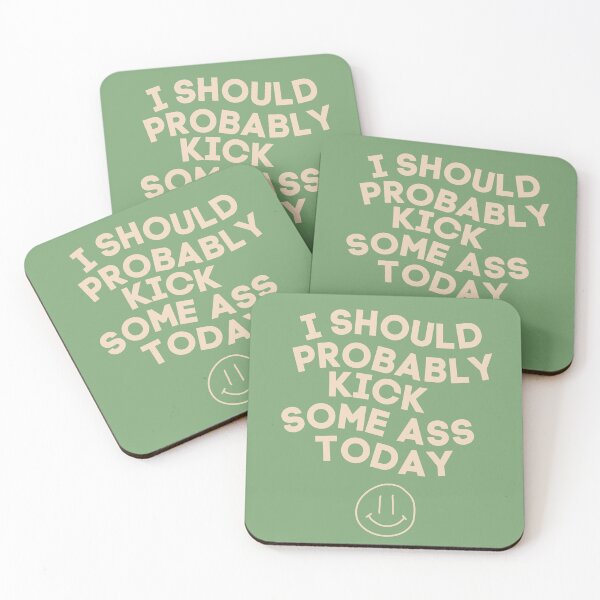 Item preview, Retro Motivation: I Should Probably Kick Some Ass Today designed and sold by Torii Studio.