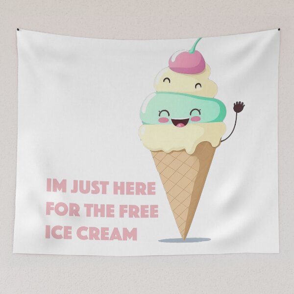 Item preview, I'm only here for the free ice cream designed and sold by lightjourney.