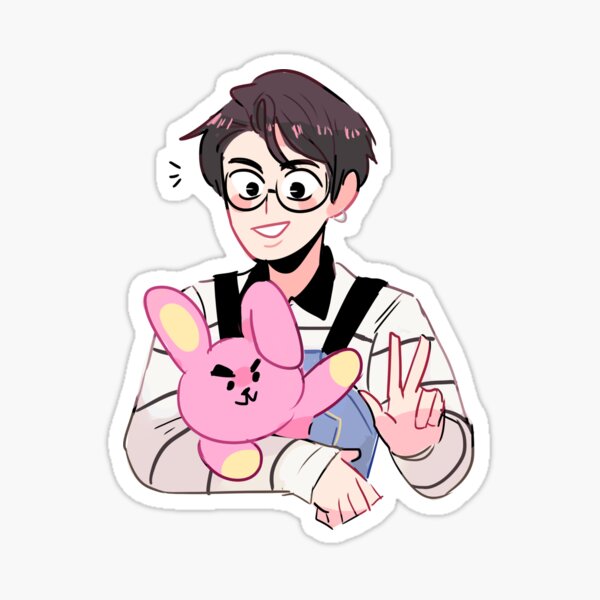 BTS: JUNGKOOK + COOKY Pegatina