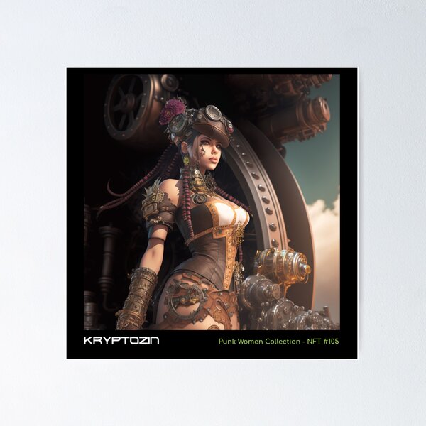 Item preview, KryptoZin Punk Women #105 designed and sold by KryptoZin.