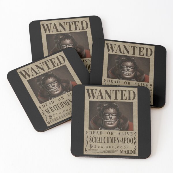 Item preview, One Piece Scratchmen Apoo Bounty and wanted poster designed and sold by One Piece Bounty Poster.