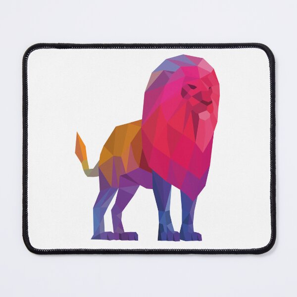 Item preview, Rainbow Low Poly Lion designed and sold by shaldesign.
