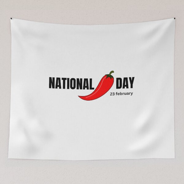Item preview, National Chili day 23 february designed and sold by xkiyal Art.