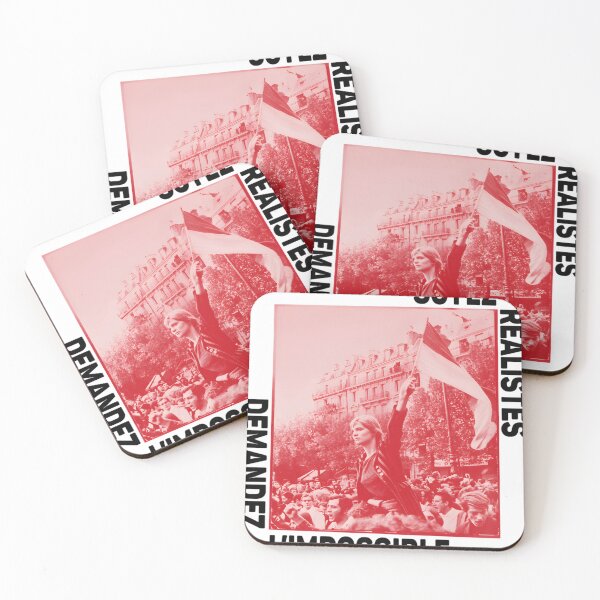 Item preview, Paris Revolt, May 68 &x27;DEMANDEZ L&x27;IMPOSSIBLE&x27; The Original in Deep Red with Black Te designed and sold by moodinchiawaz.