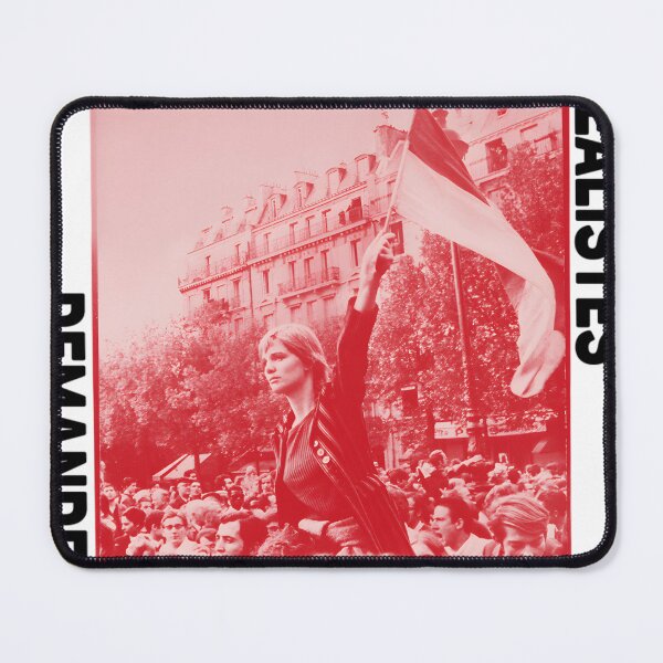 Item preview, Paris Revolt, May 68 &x27;DEMANDEZ L&x27;IMPOSSIBLE&x27; The Original in Deep Red with Black Te designed and sold by moodinchiawaz.