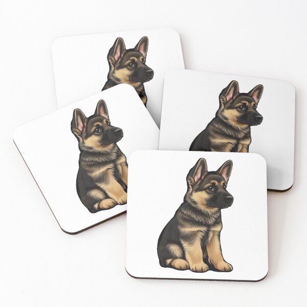 Item preview, Cute Baby German Shepard Sticker designed and sold by Kplayzz2009.