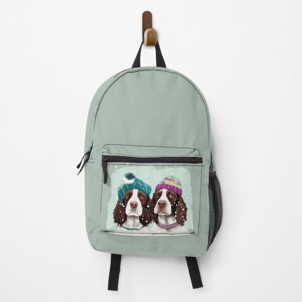 Artikelvorschau, Entzückende Springerspaniel-Freunde in den Winterhüten entworfen und verkauft von newnomads-art.
