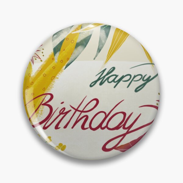 Greeting card Happy Birthday Pin