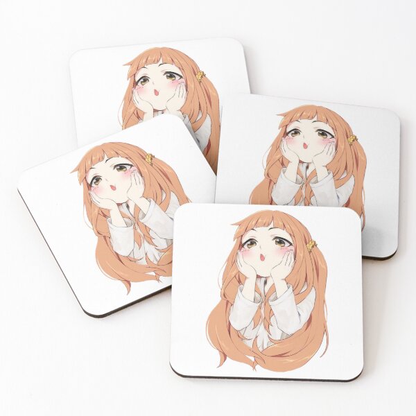 Item preview, Cute white anime girl japanese next to what designed and sold by BuildDPrinting.