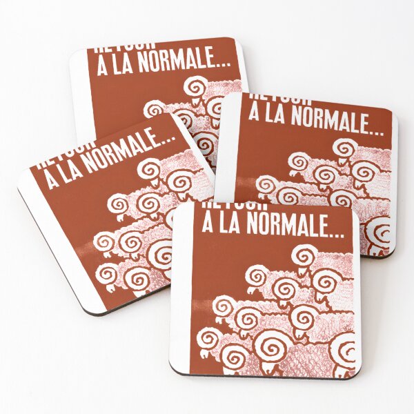 Item preview, Paris Revolt, May 68 &x27;RETOUR A LA NORMALE&x27; The Original in Deepest Red on Bone Grey Clas designed and sold by moodinchiawaz.