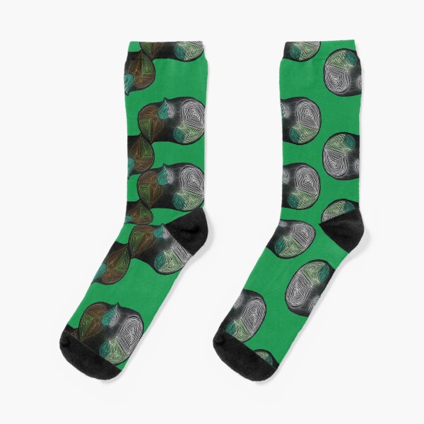 Clown 1 collage inv spinach Socks