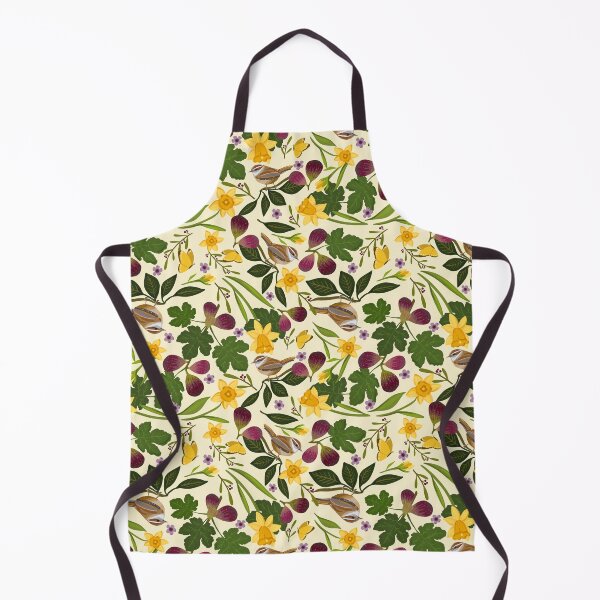 Item preview, Jenny Daffodil and Fig Pattern Cream designed and sold by Daisy Ring Art.