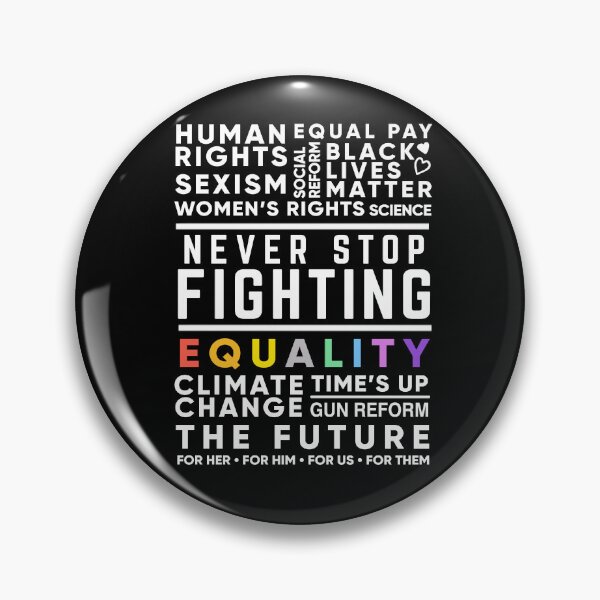 Item preview, Never Stop Fighting, Activist Protest Quote for Women's Rights, Gun Reform, BLM, LGBT Pride, Climate Change designed and sold by BootsBoots.