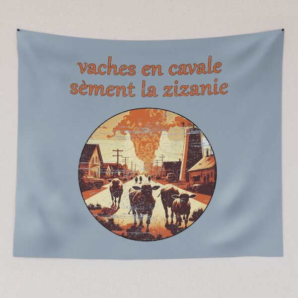 Item preview, Vintage Zizanie Wild Cows Freedom designed and sold by Elliotsowell.