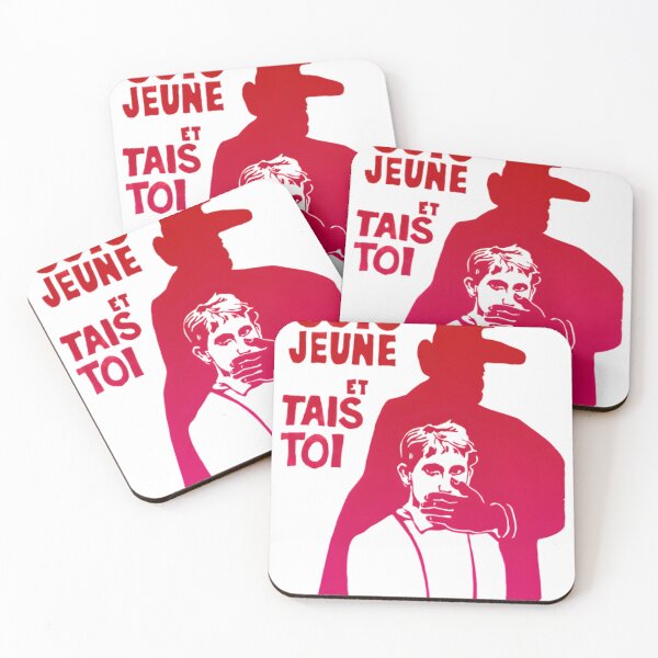 Item preview, Paris Revolt, May 68 SOIS JEUNE ET TAIS TOI The Original in Graduated Reds on White Classic T-Shir designed and sold by moodinchiawaz.