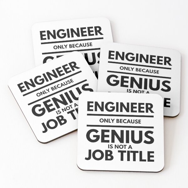 Item preview, Engineer Only Because Genius Is Not A Job Title designed and sold by texteestore.