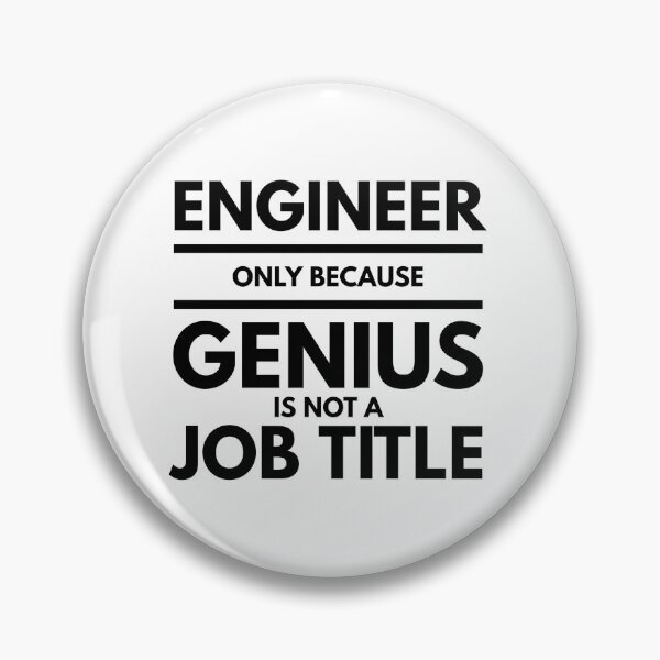 Item preview, Engineer Only Because Genius Is Not A Job Title designed and sold by texteestore.