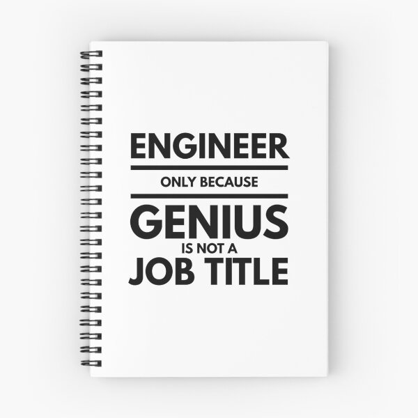 Item preview, Engineer Only Because Genius Is Not A Job Title designed and sold by texteestore.
