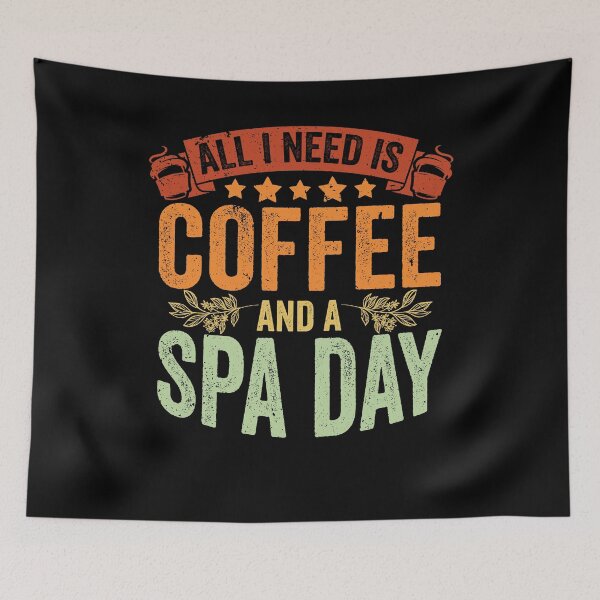 Item preview, Vintage Spa Day Coffee Lover For A Relaxing Spa Girls Trip designed and sold by Nessshirts.