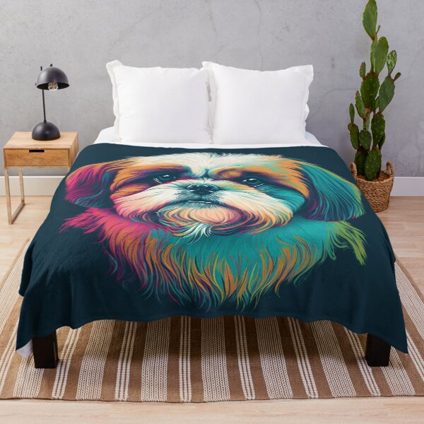 Item preview, A close up of a shih-tzu's face designed and sold by Warehouse46.
