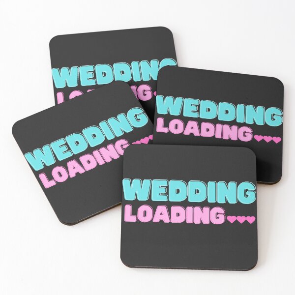 Item preview, Wedding Loading Pink Hearts  designed and sold by JollyJars.