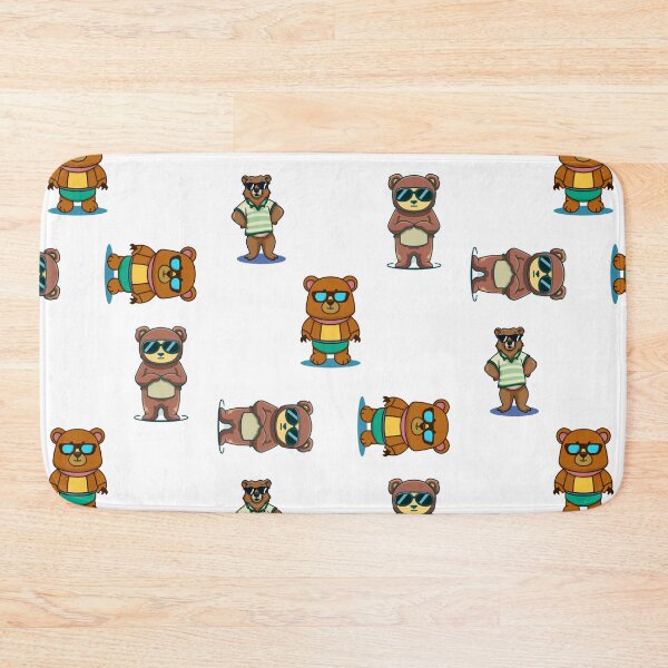 Item preview, Cool Cute Bear Wearing Sunglasses designed and sold by theredsharp.