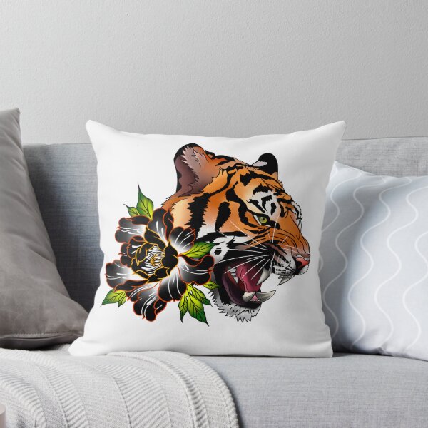 Item preview, Tiger with Peony designed and sold by SapphireLune.