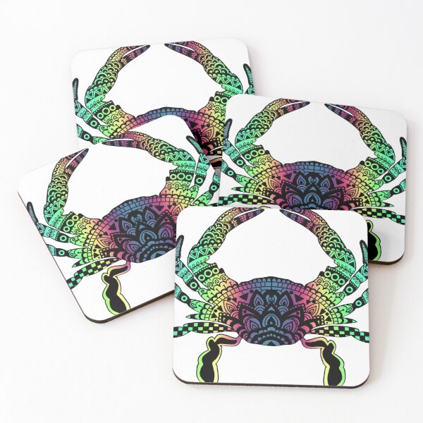 Item preview, Rainbow Maryland Crab  designed and sold by AllHailArt.