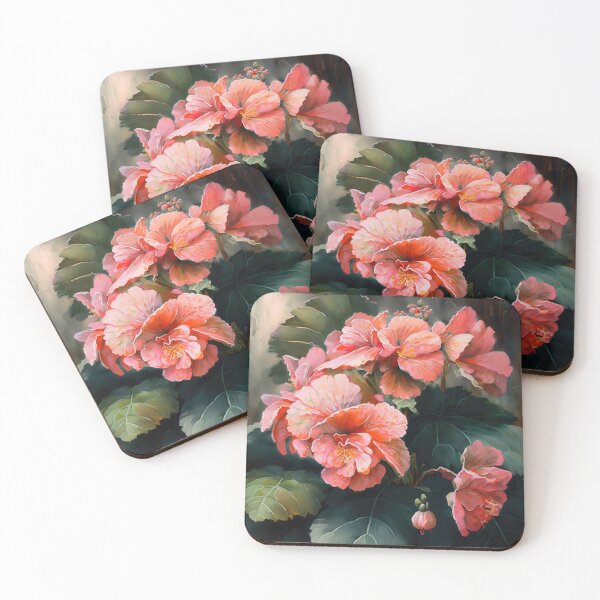 Aperçu de l'œuvre Pink Begonias créée et vendue par Vanover Designs.